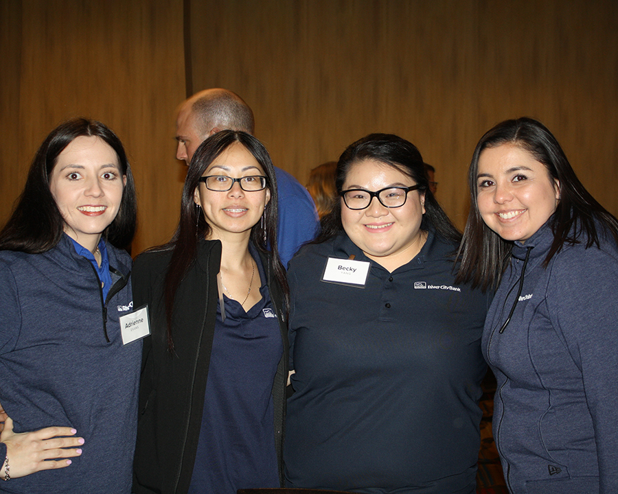 (From left to right): Adrienne Evans, Liz Truong, Becky Yang, and Liz Wooldridge