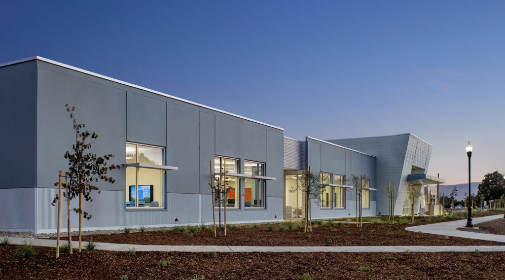 Front view of the PG&E Gas Safety Academy building