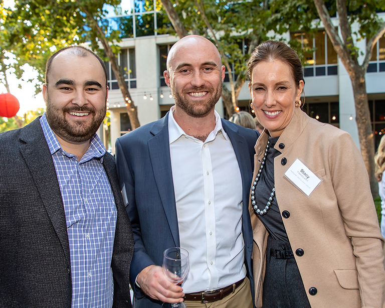 Max Kelly of Avison Young with River City Bank’s Riley Gardner, and Stacy Paragary of Paragary’s Restaurant Group